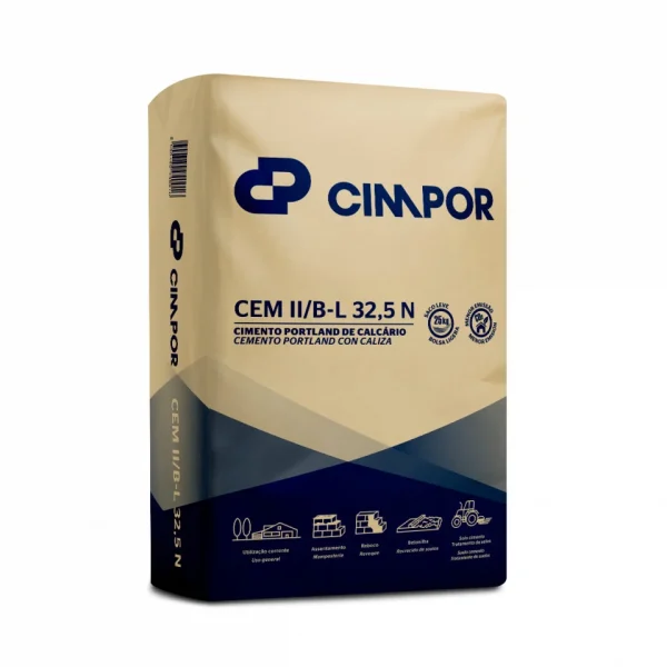 Cimento Cimpor CEM II/B-L 32,5 N 25kg